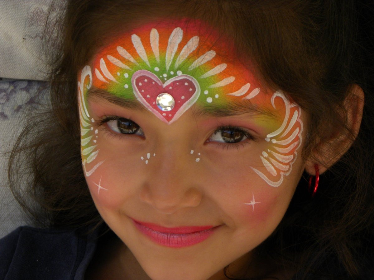 Аквагрим для детей бабочка