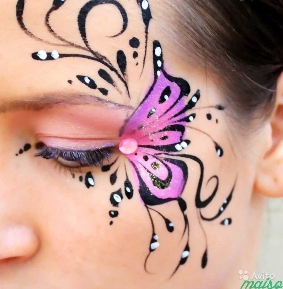 Узоры на лице для девушек