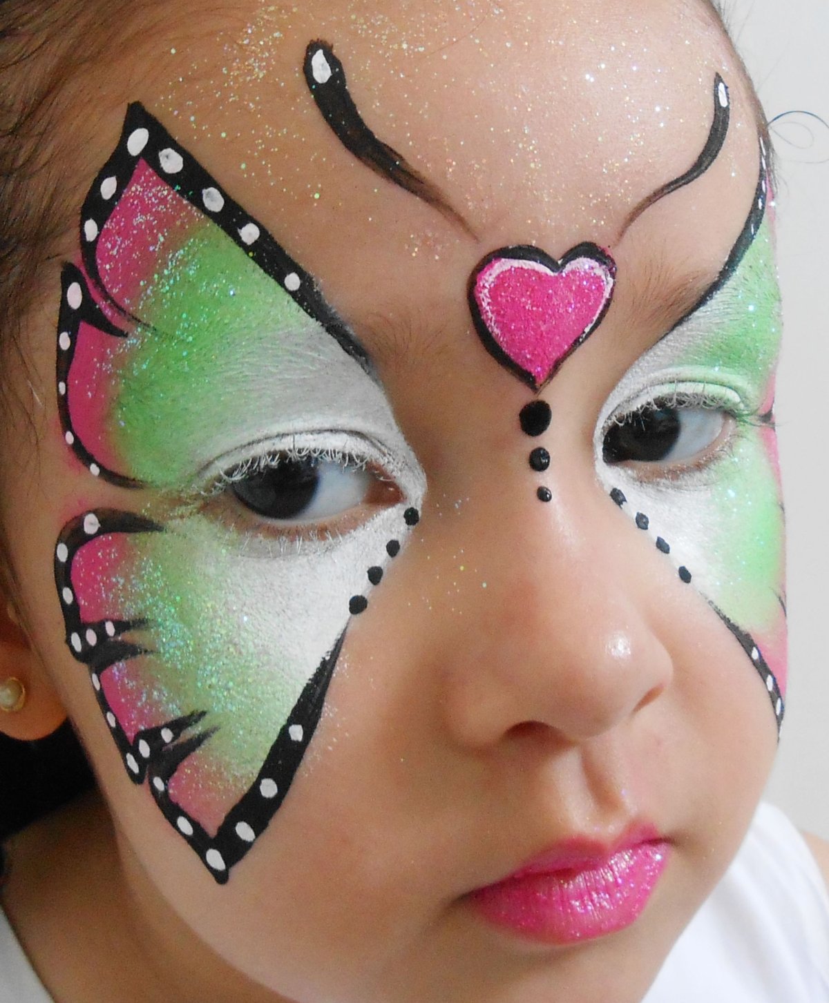 Бабочка грим для детей