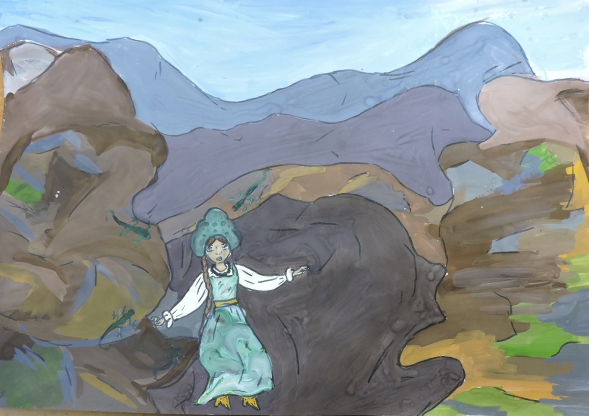 Иллюстрации к сказу медной горы хозяйка 5 класс