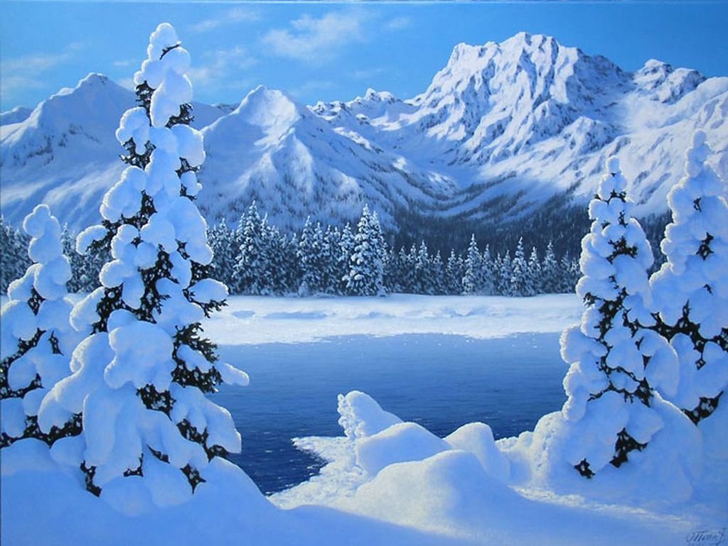 Потас Олег Альбертович картины зима