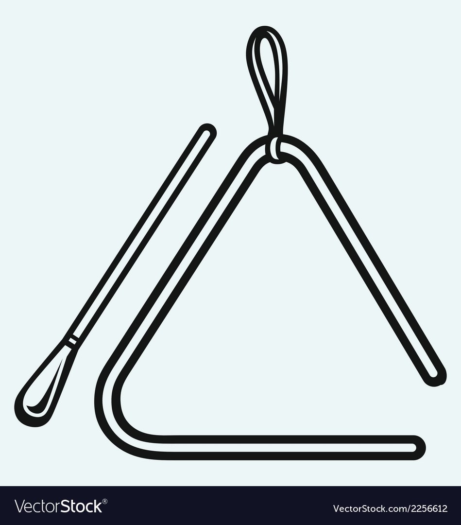 Музыкальный треугольник раскраска