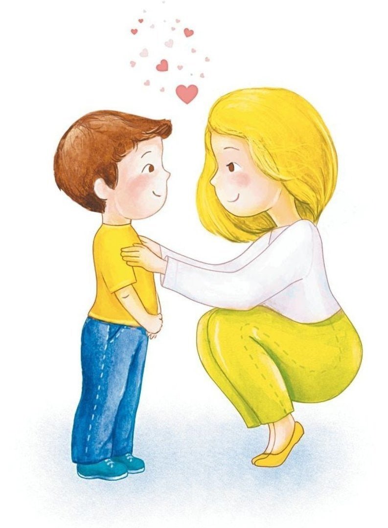 Дети и взрослые иллюстрации