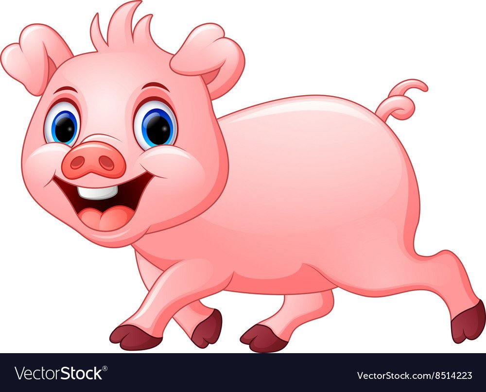 Розовый поросенок картинка