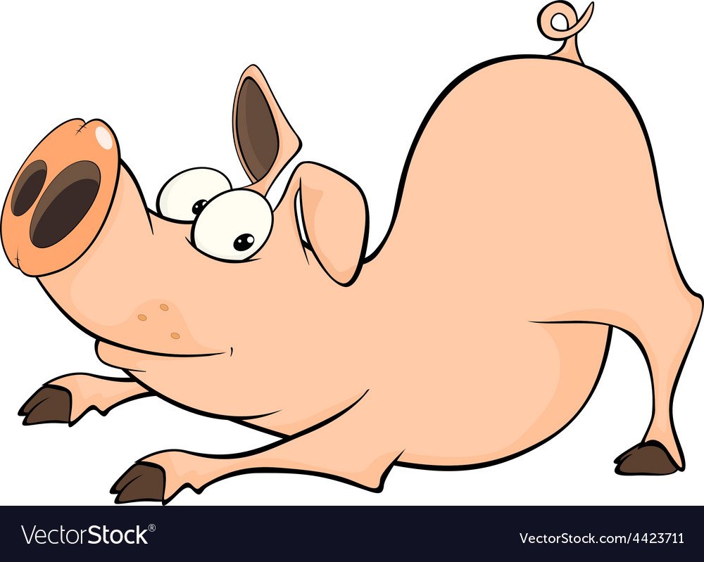 Шарж свинья