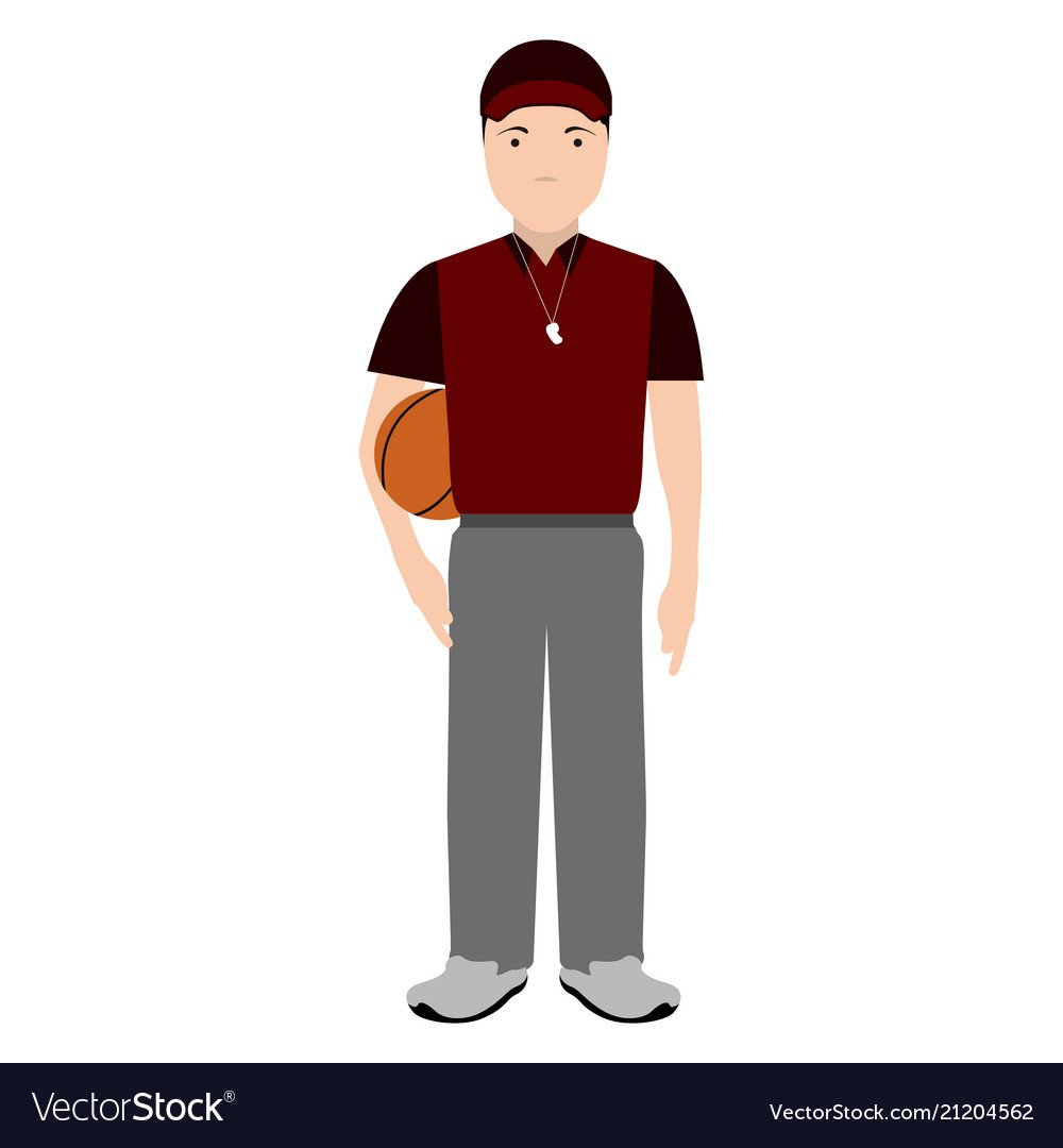 Учитель физкультуры вектор