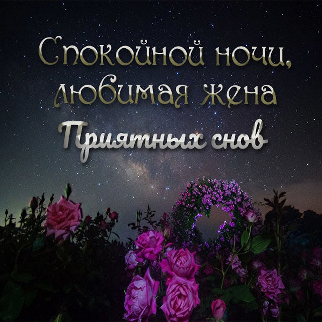 Пожелания спокойной ночи любимой жене