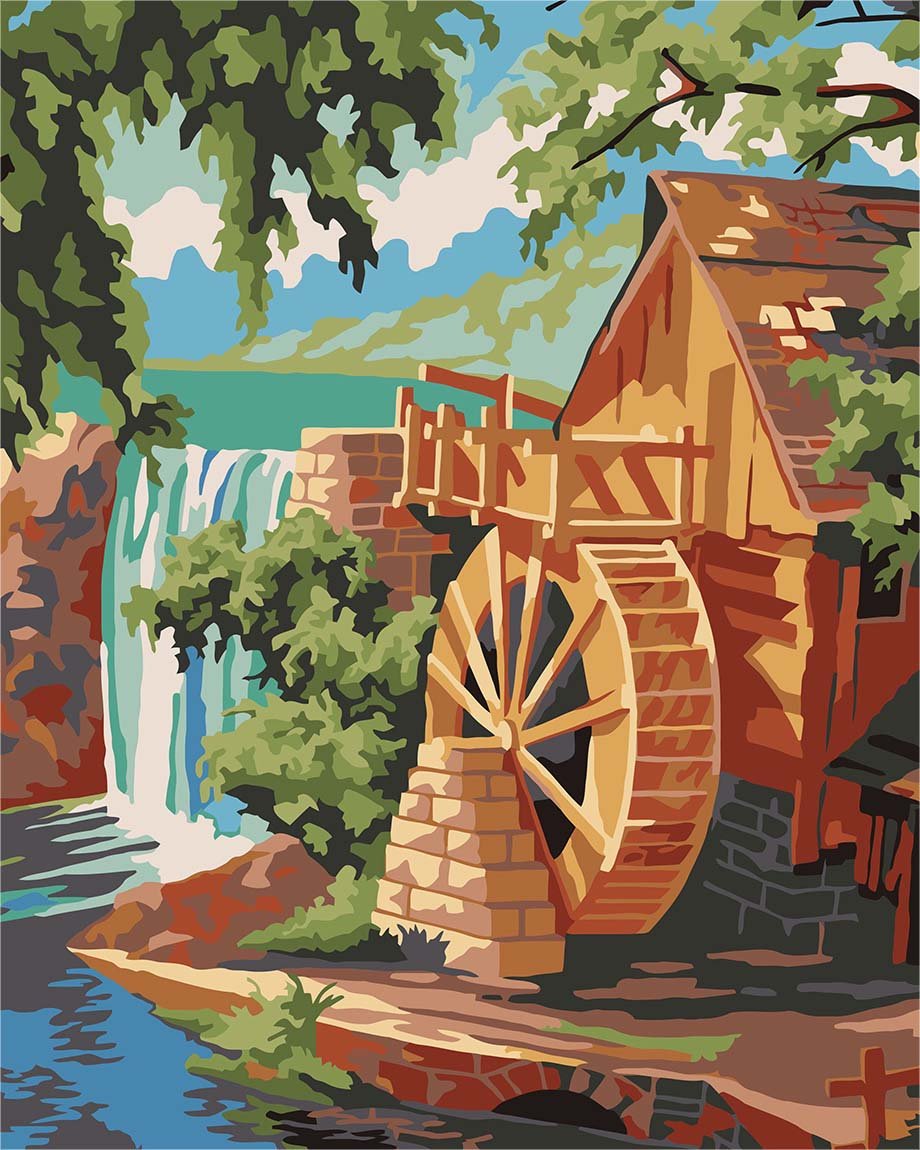 Русская водяная мельница