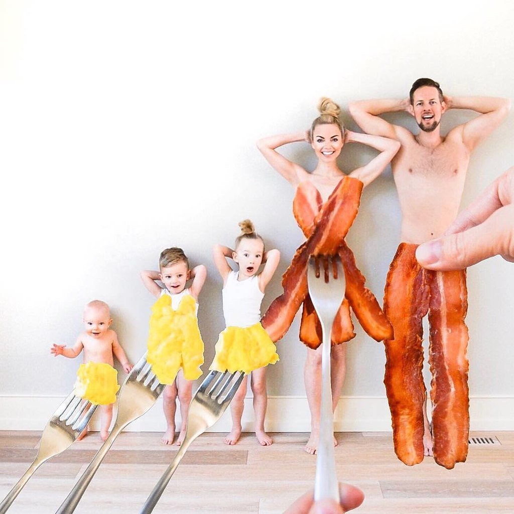 Креативная семейная фотосессия