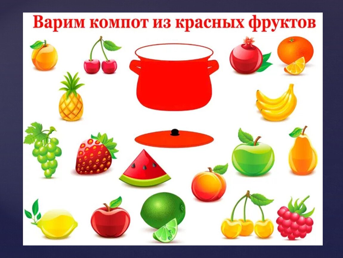 Дидактический материал фрукты и овощи