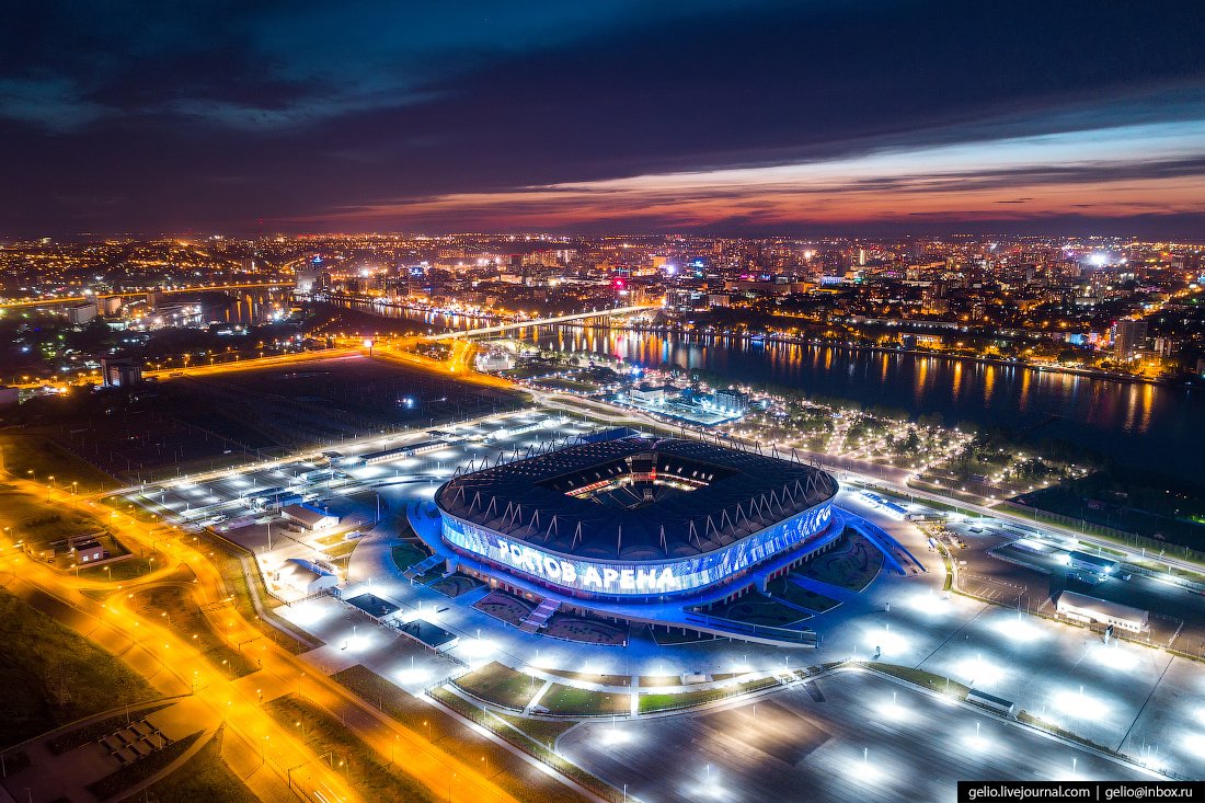 Ростов с высоты птичьего полета Ростов Арена