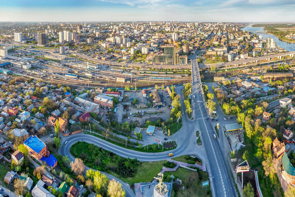 Ростов на Дону с высоты птичьего полета