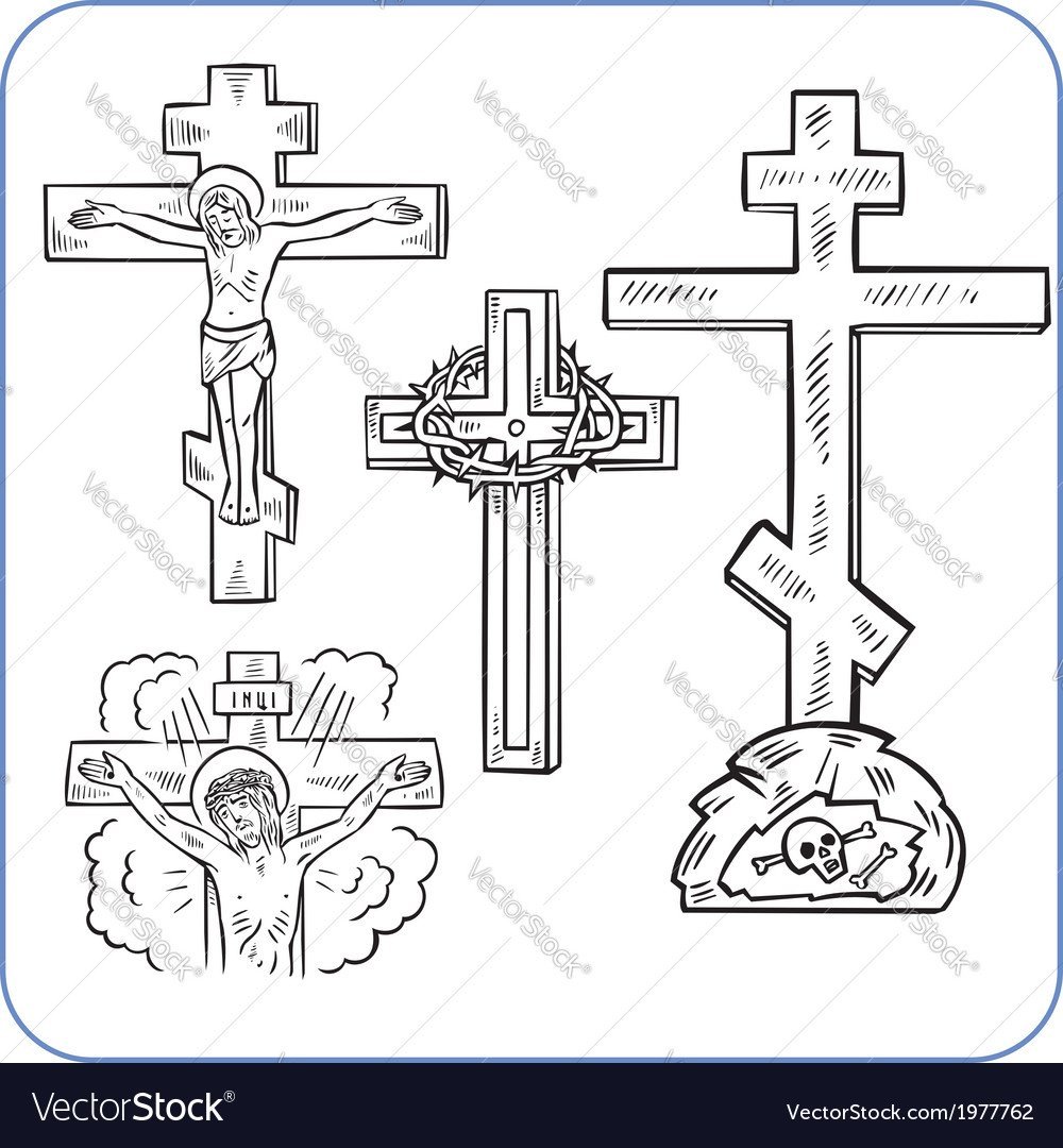 Векторное изображение православного Креста