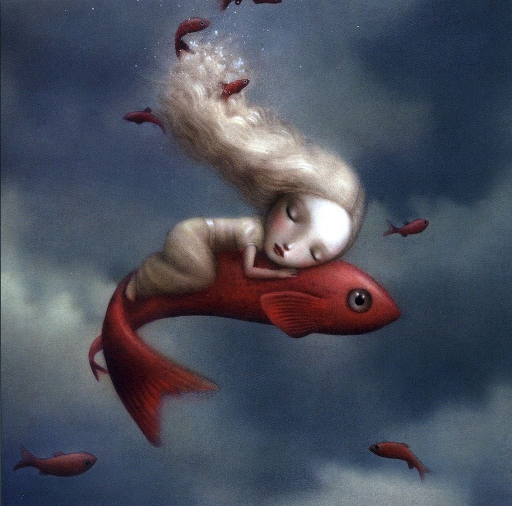 Спокойной ночи с рыбками картинки