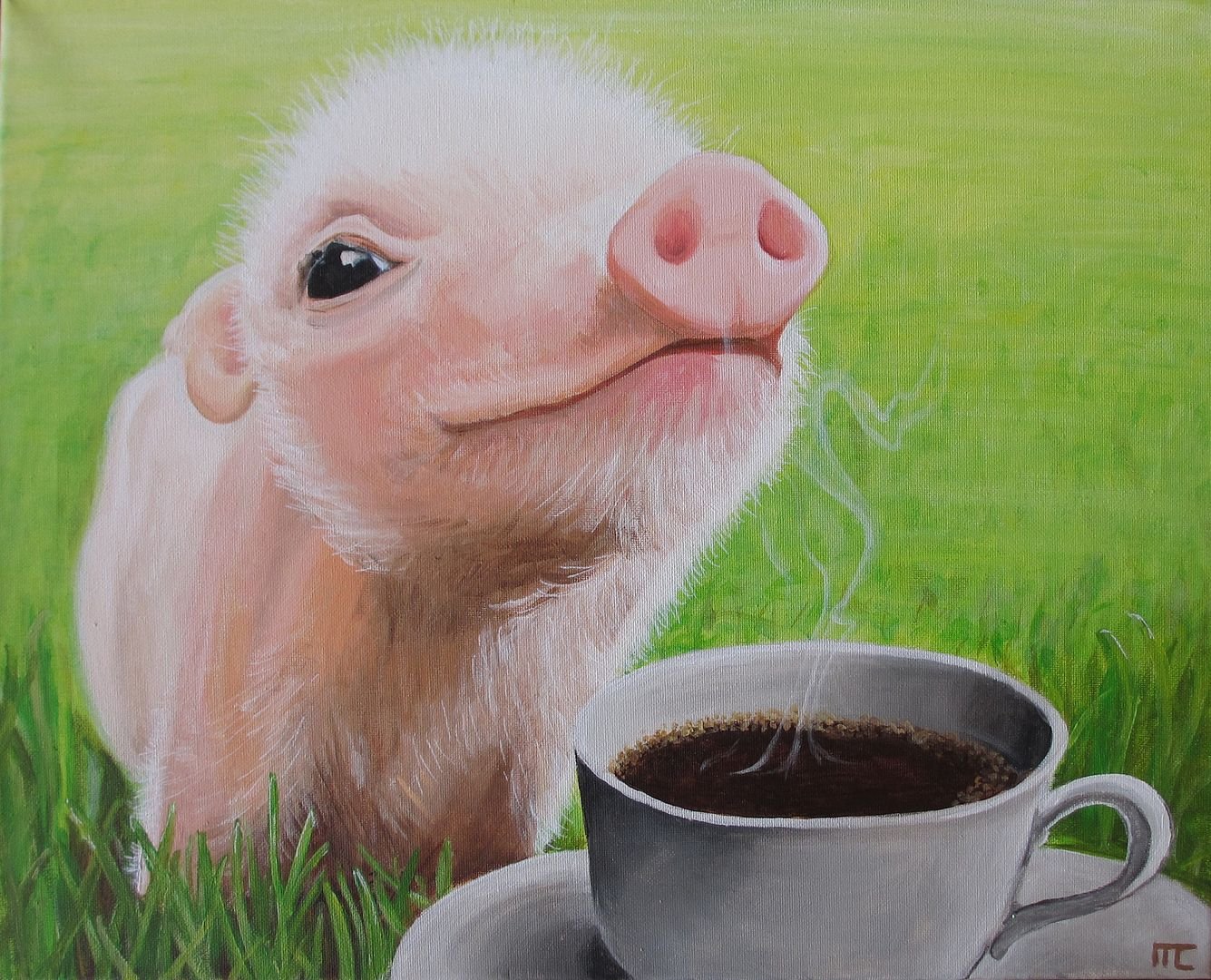 Свинья утро. Доброе утро поросенок. Доброе утро свинья. С добрым утром свинья. Поросенок с кофе.
