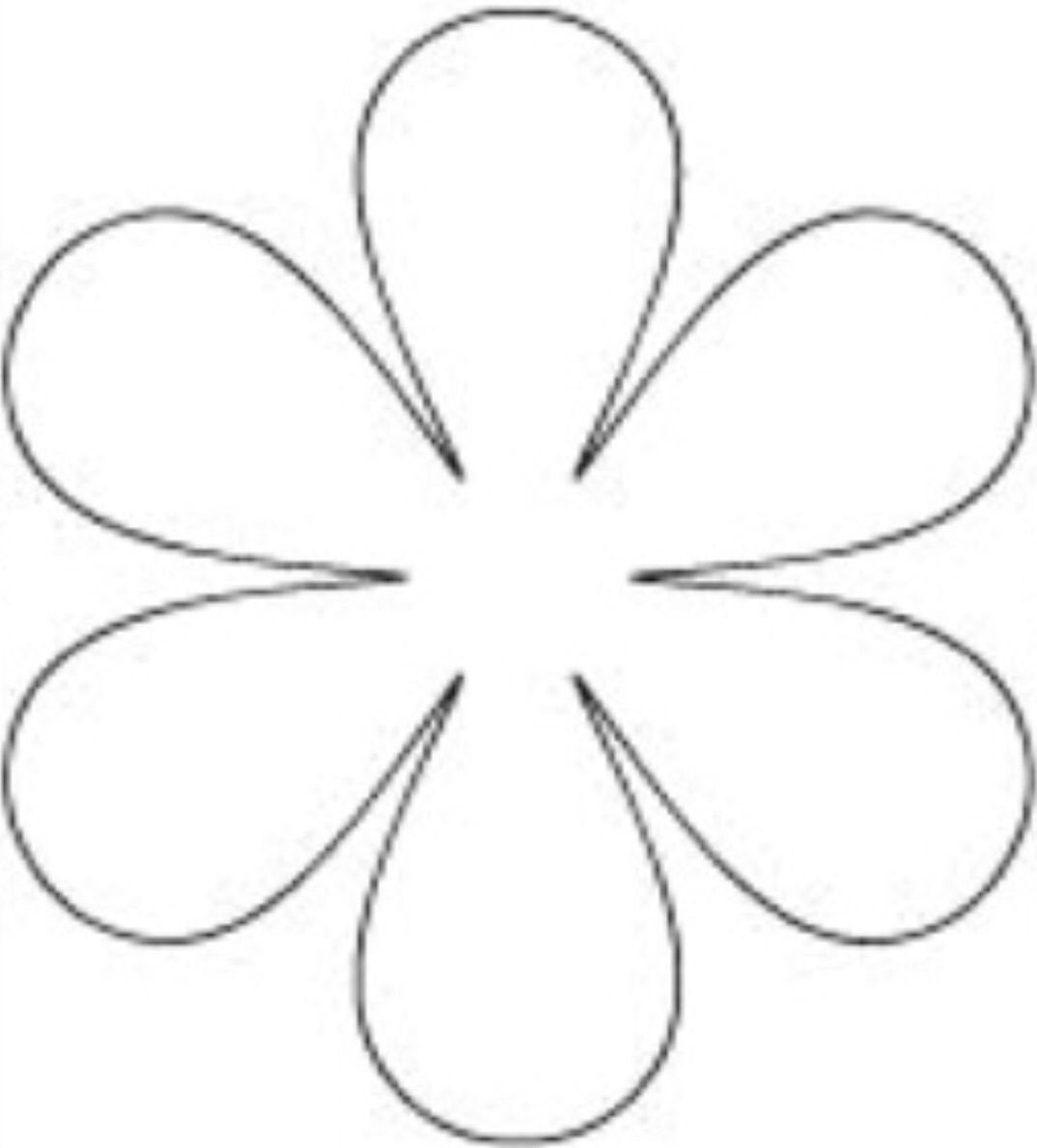 Трафарет цветка 8 лепестков