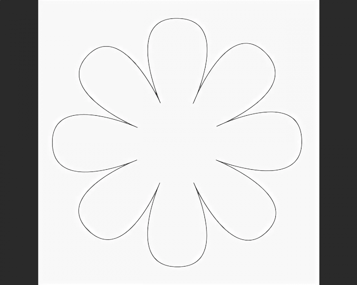 Трафарет ромашки