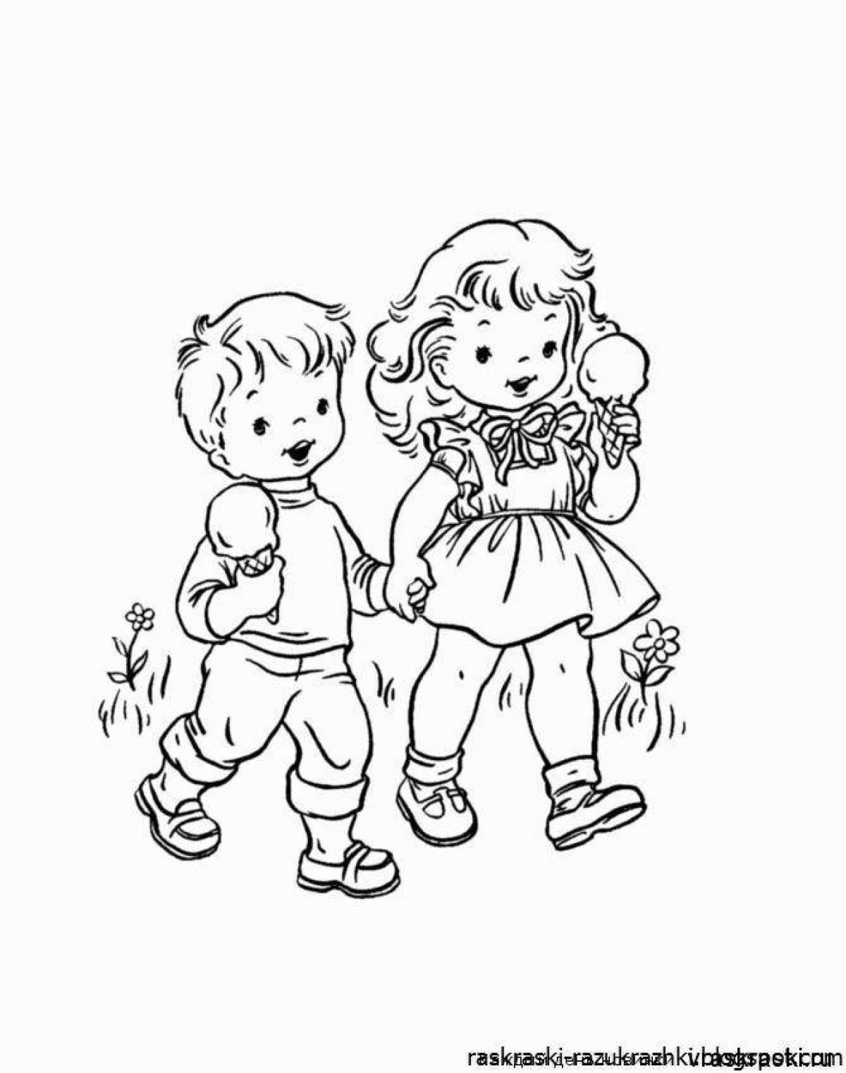 Раскраски для девочек и мальчиков