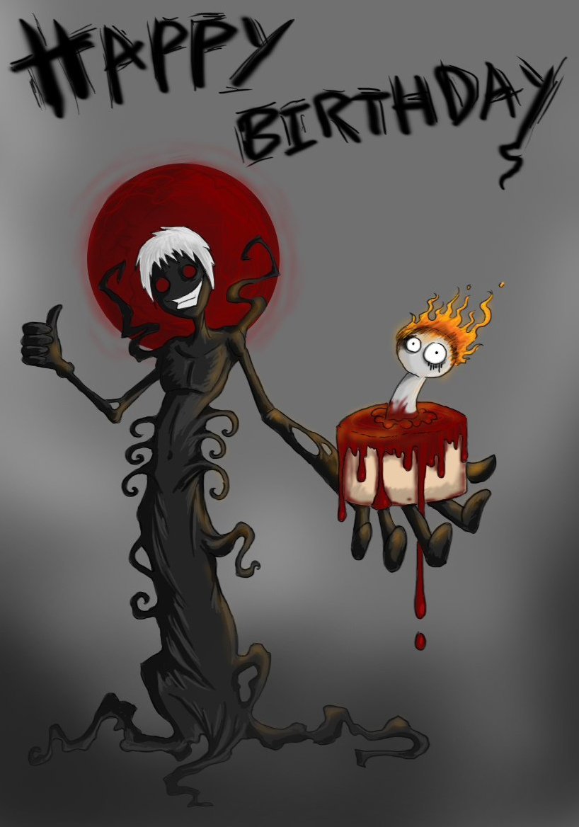 Мрачные открытки с днем рождения