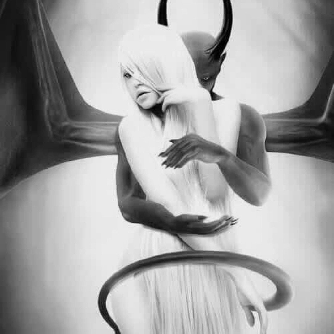 картинки женщина ангел демон