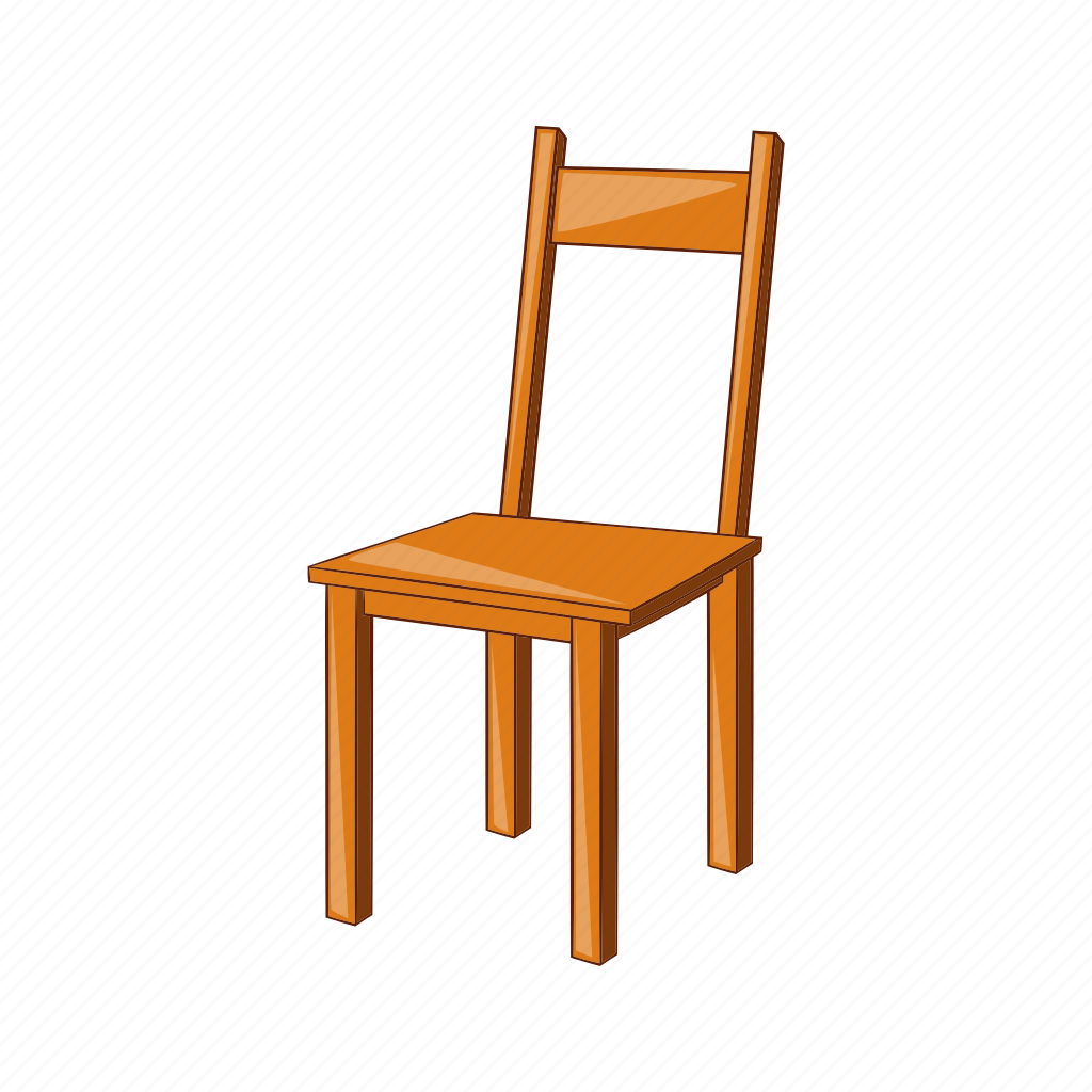 Стул в мультяшном стиле