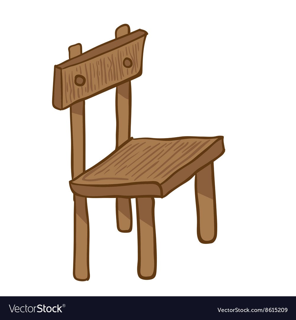 Мультяшный стул из дерева