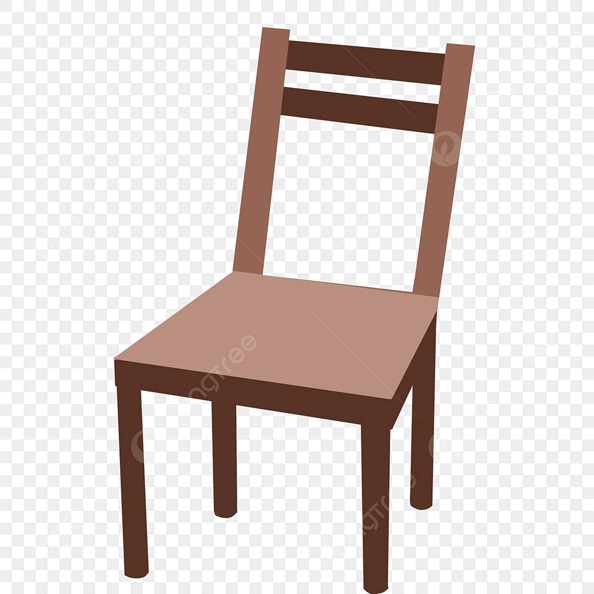 Вектор стульчик деревянный