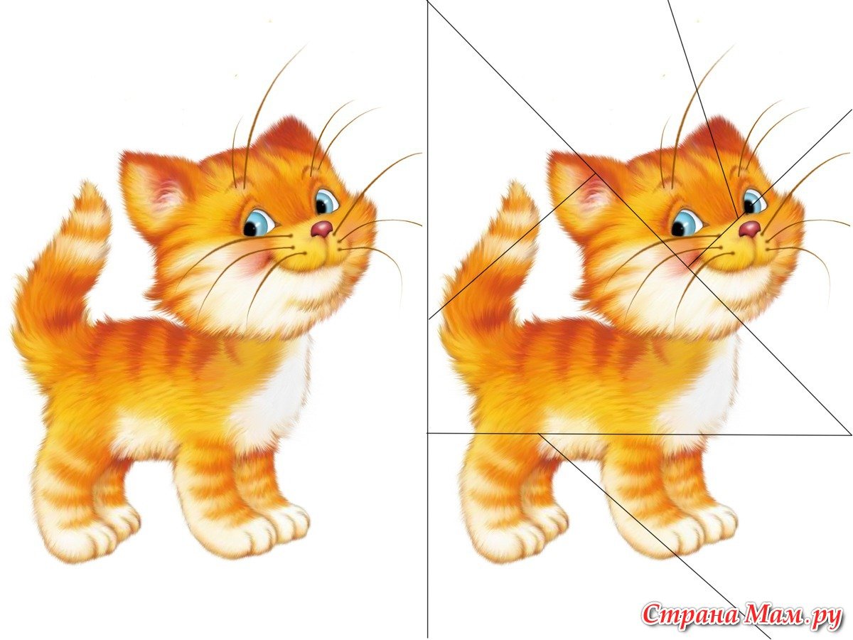 Разрезные пазлы для малышей