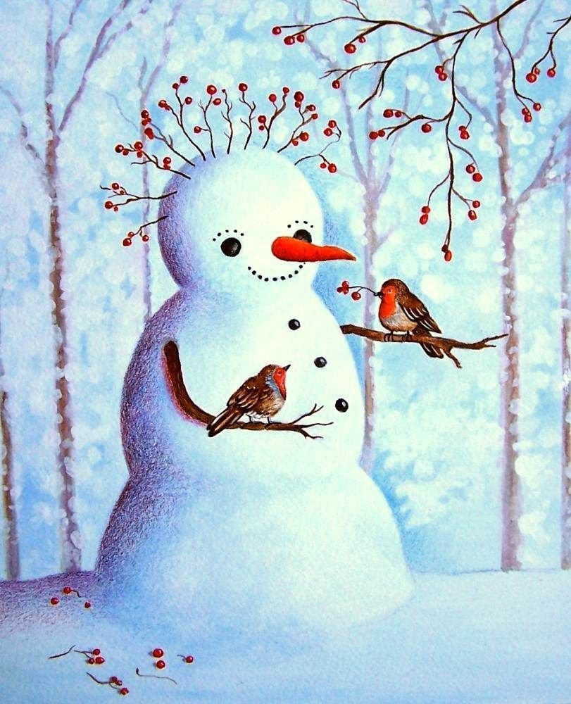 Открытка зимняя