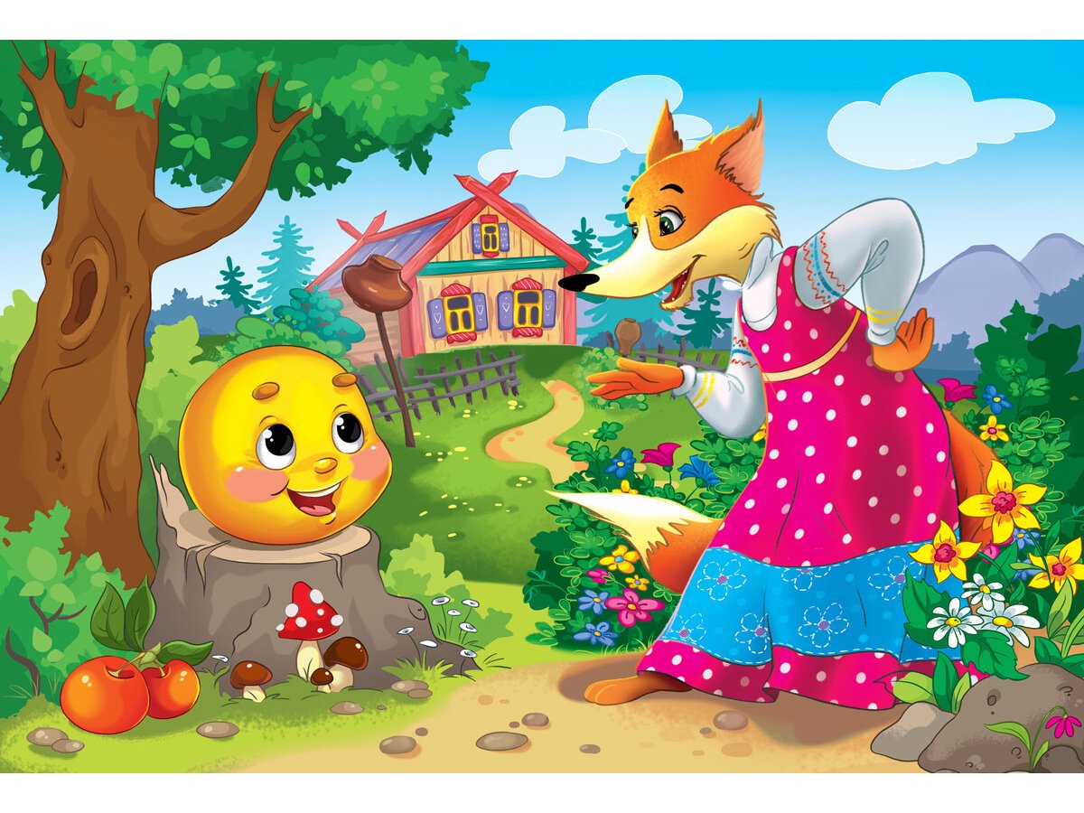 Колобок пазлы для детей