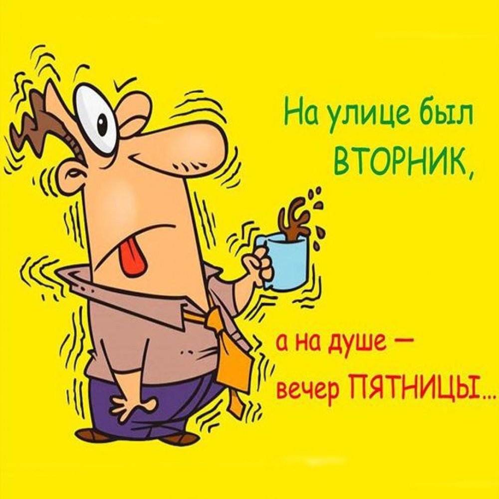 Смешные анекдоты про вторник