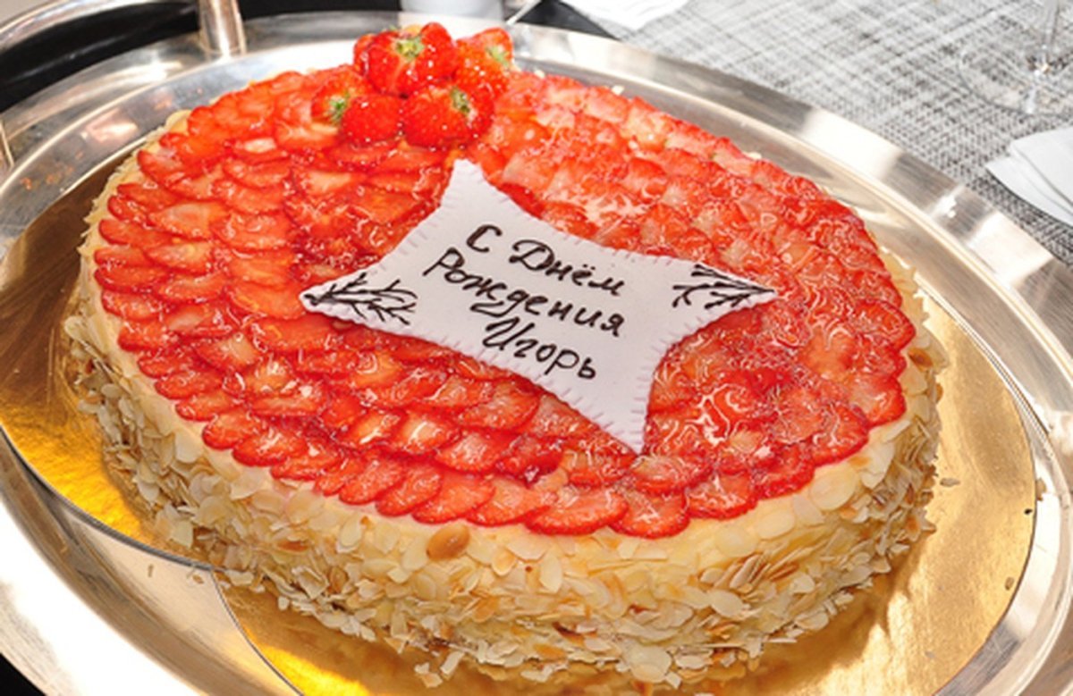 Торт с днем рождения Игорь