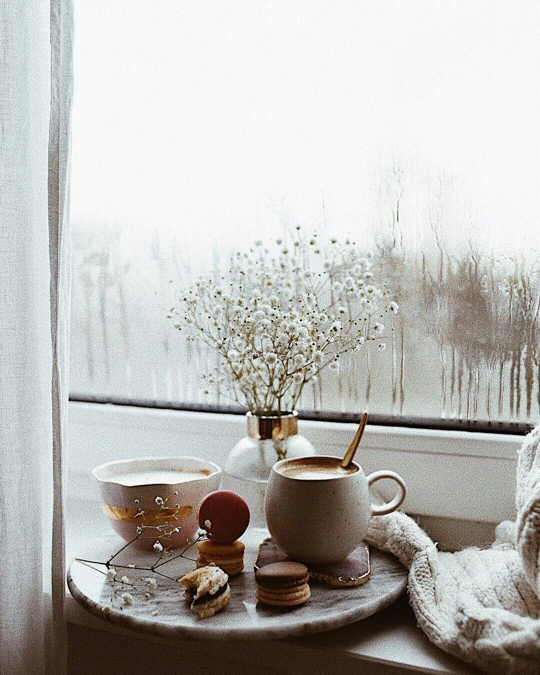 Чашка чая у окна