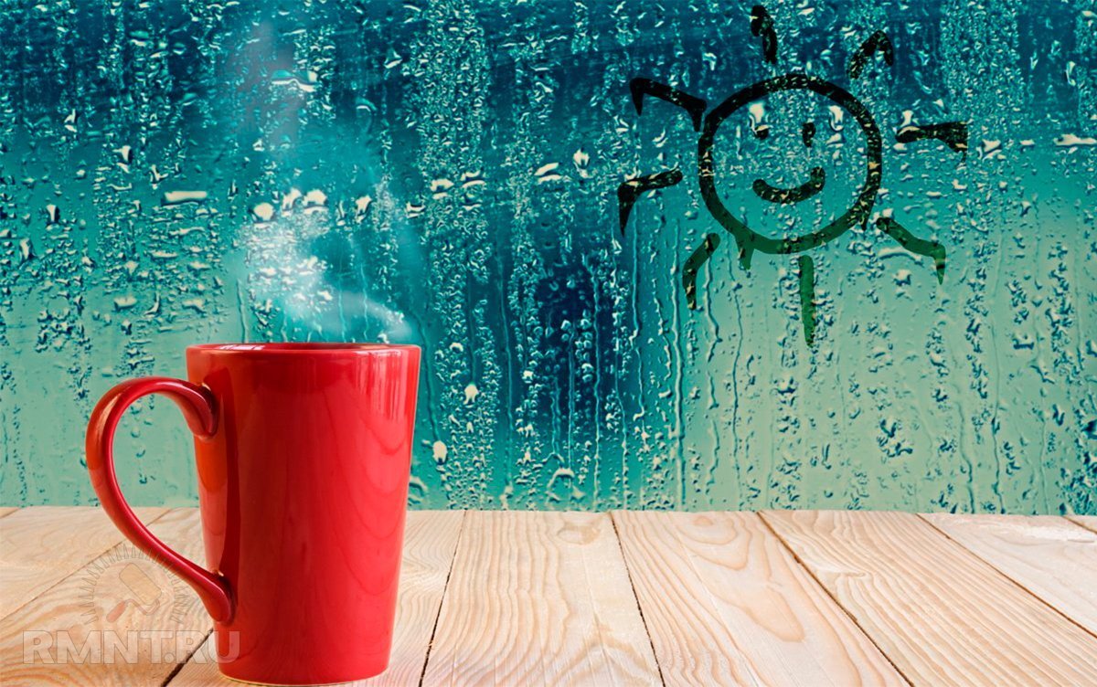 Утро дождь кофе