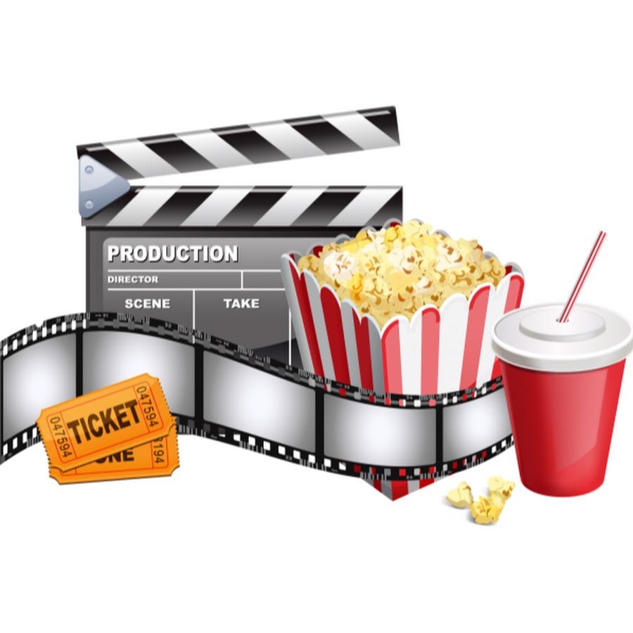 Человек с попкорном для презентации