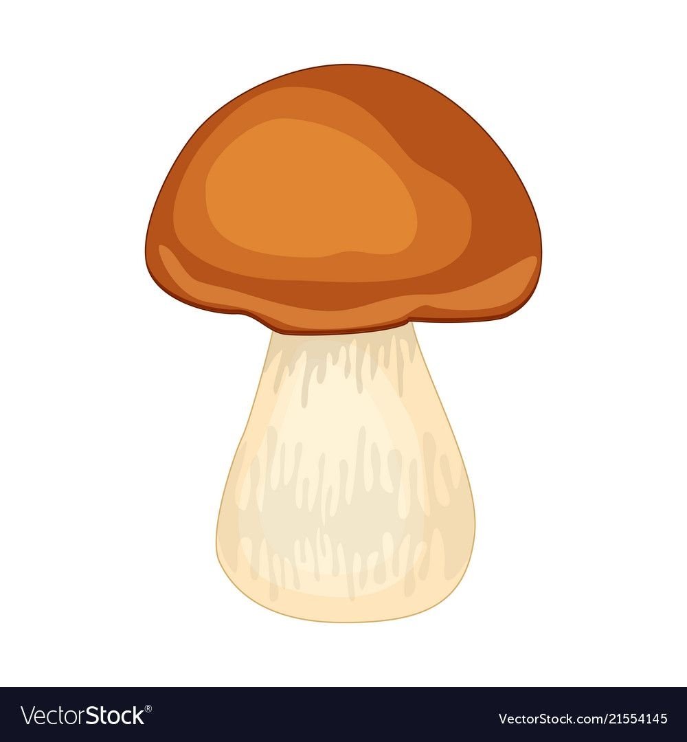 Гриб мультяшный вектор