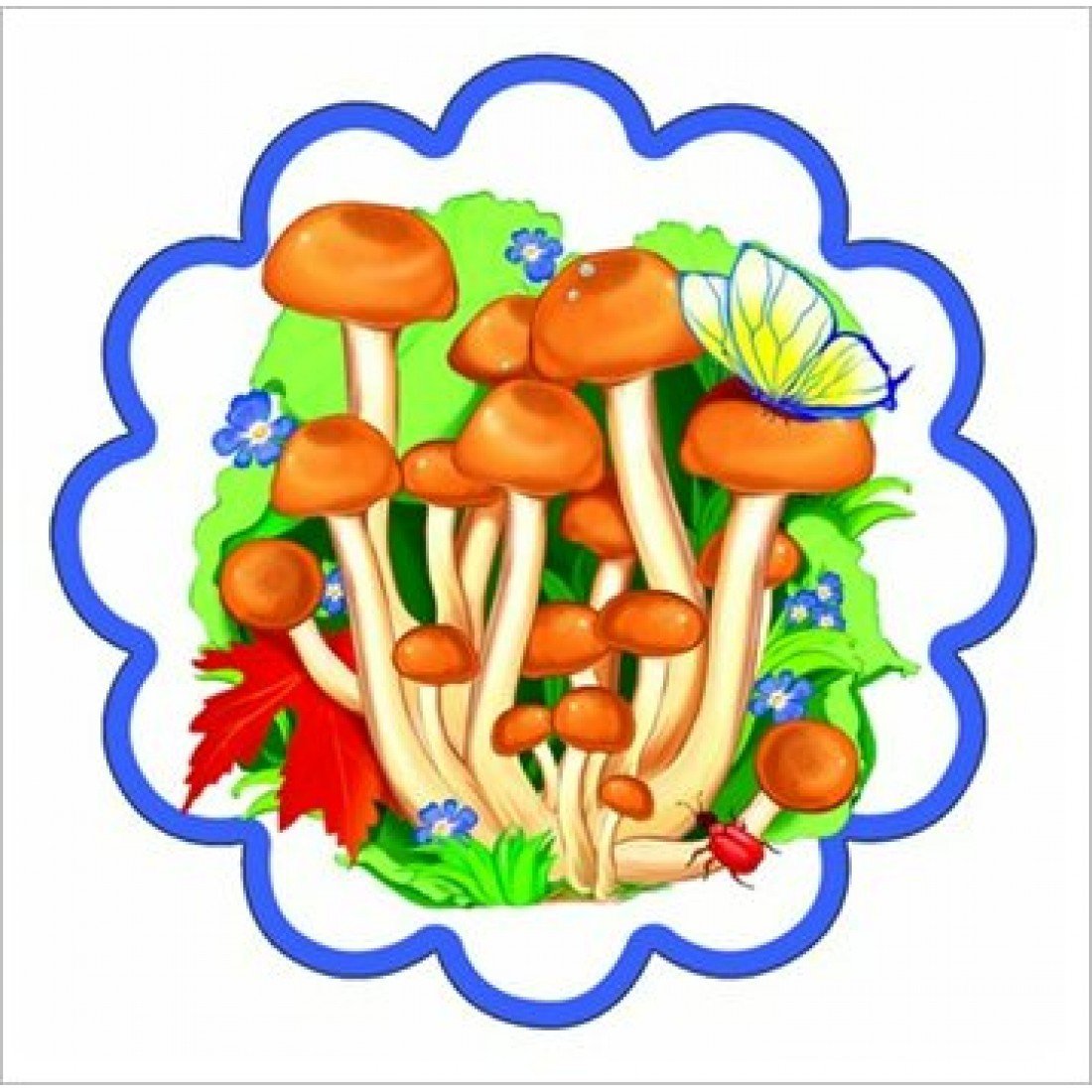 Грибы надпись