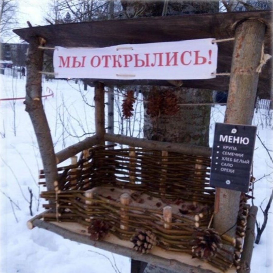 Кормушка для птиц Птичья столовая