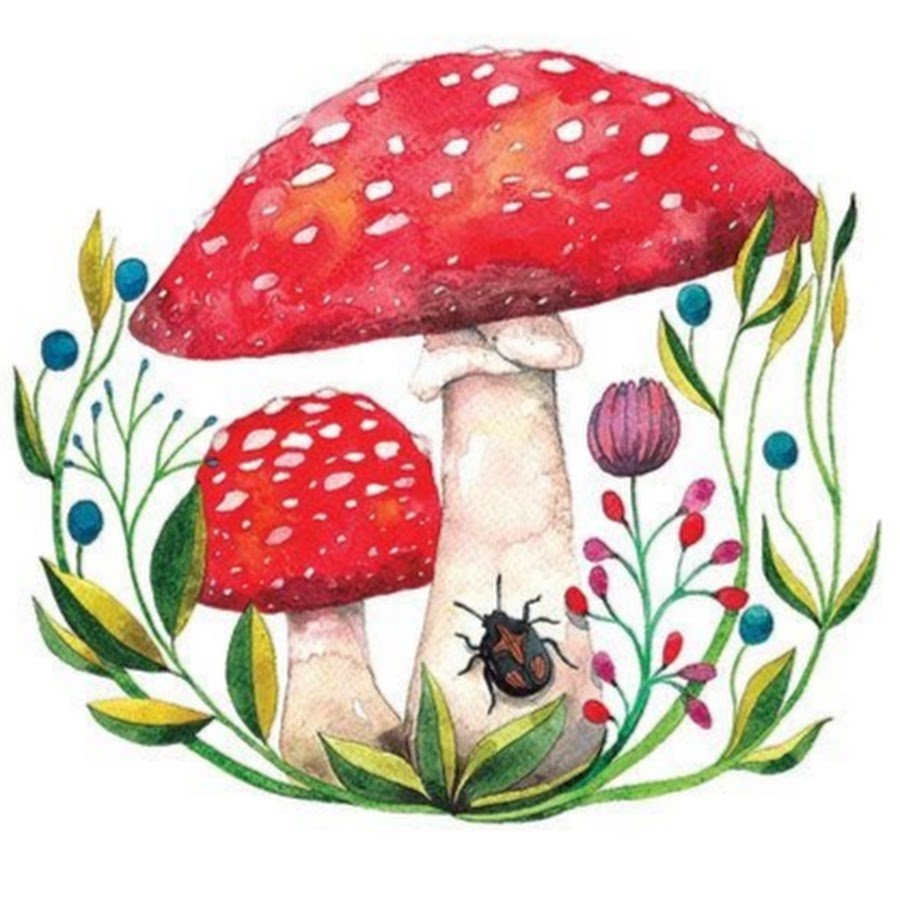 Лесные ягоды и грибы для детей