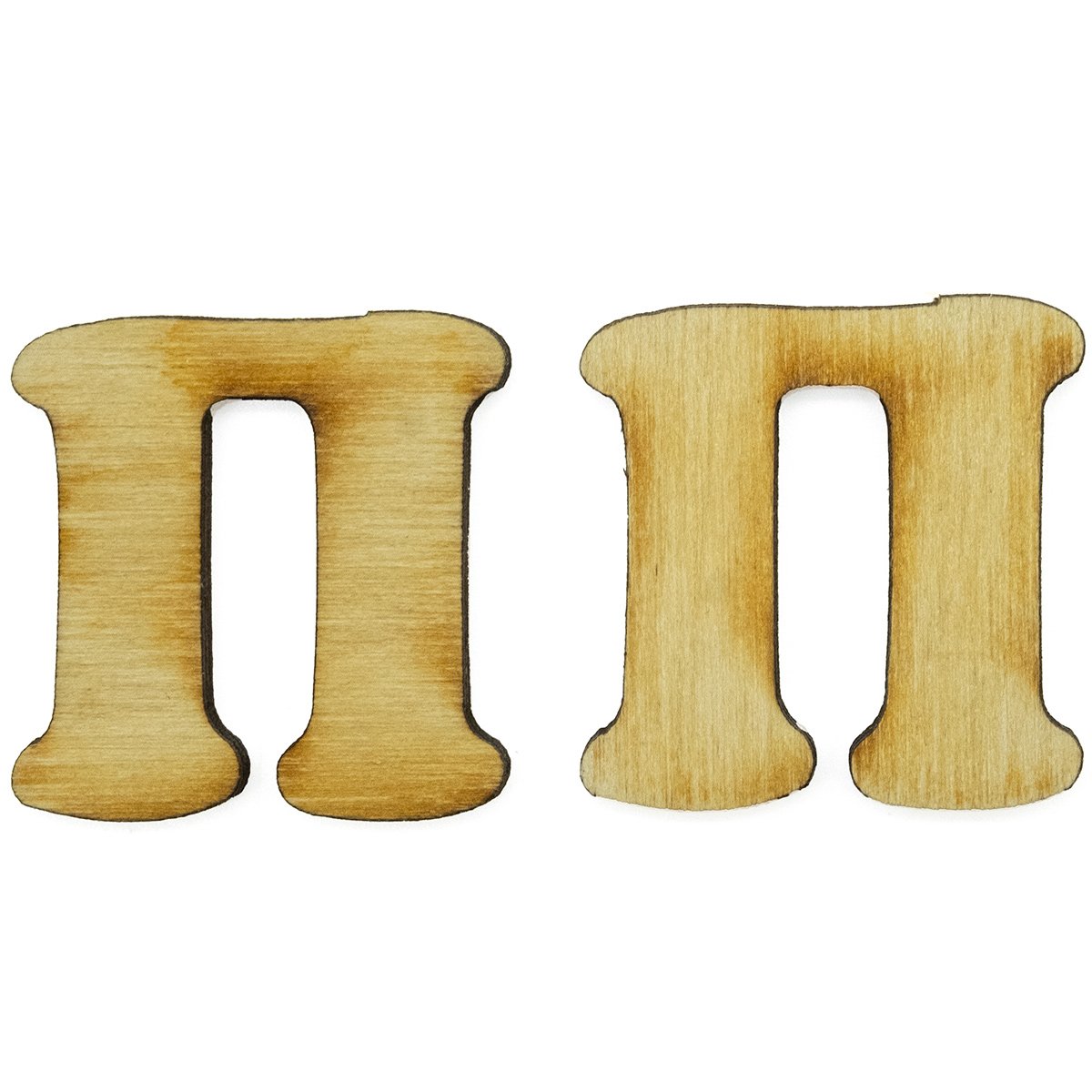 Буква п из дерева