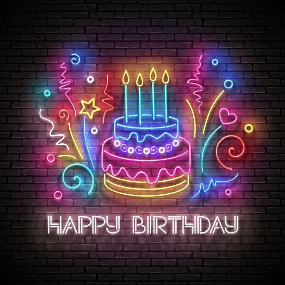 Неоновый день рождения