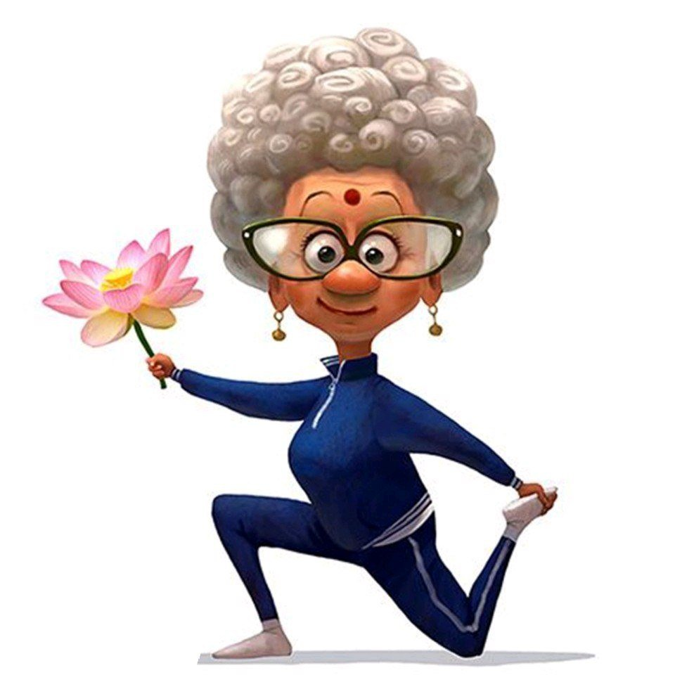 Бабушка картинка мультяшная