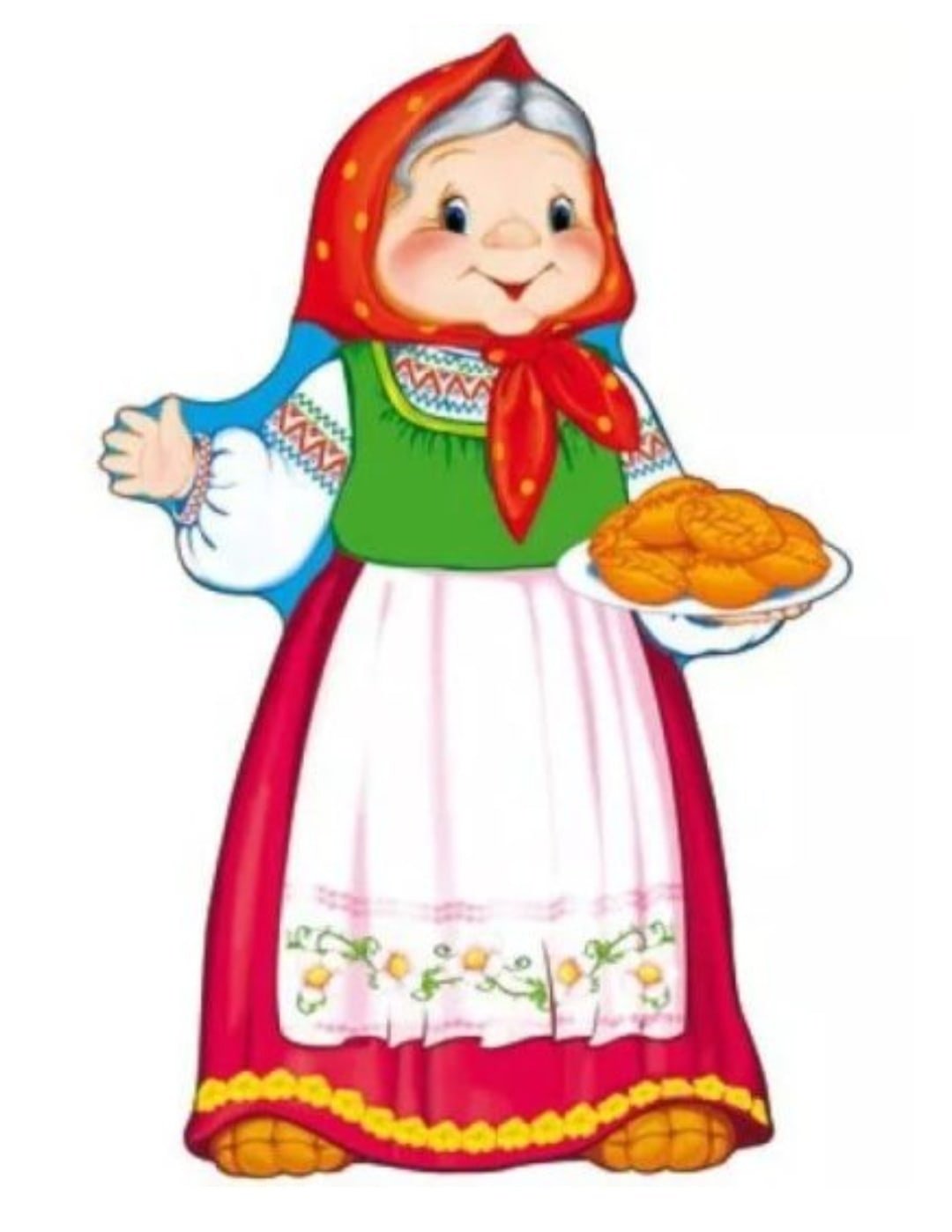 Плакат вырубной. Бабка. Ф-7219