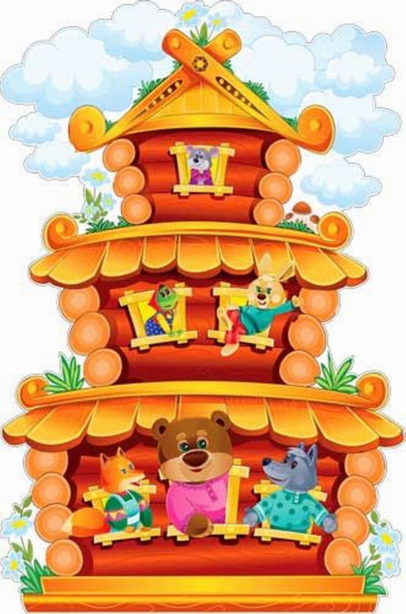 Теремок на прозрачном фоне