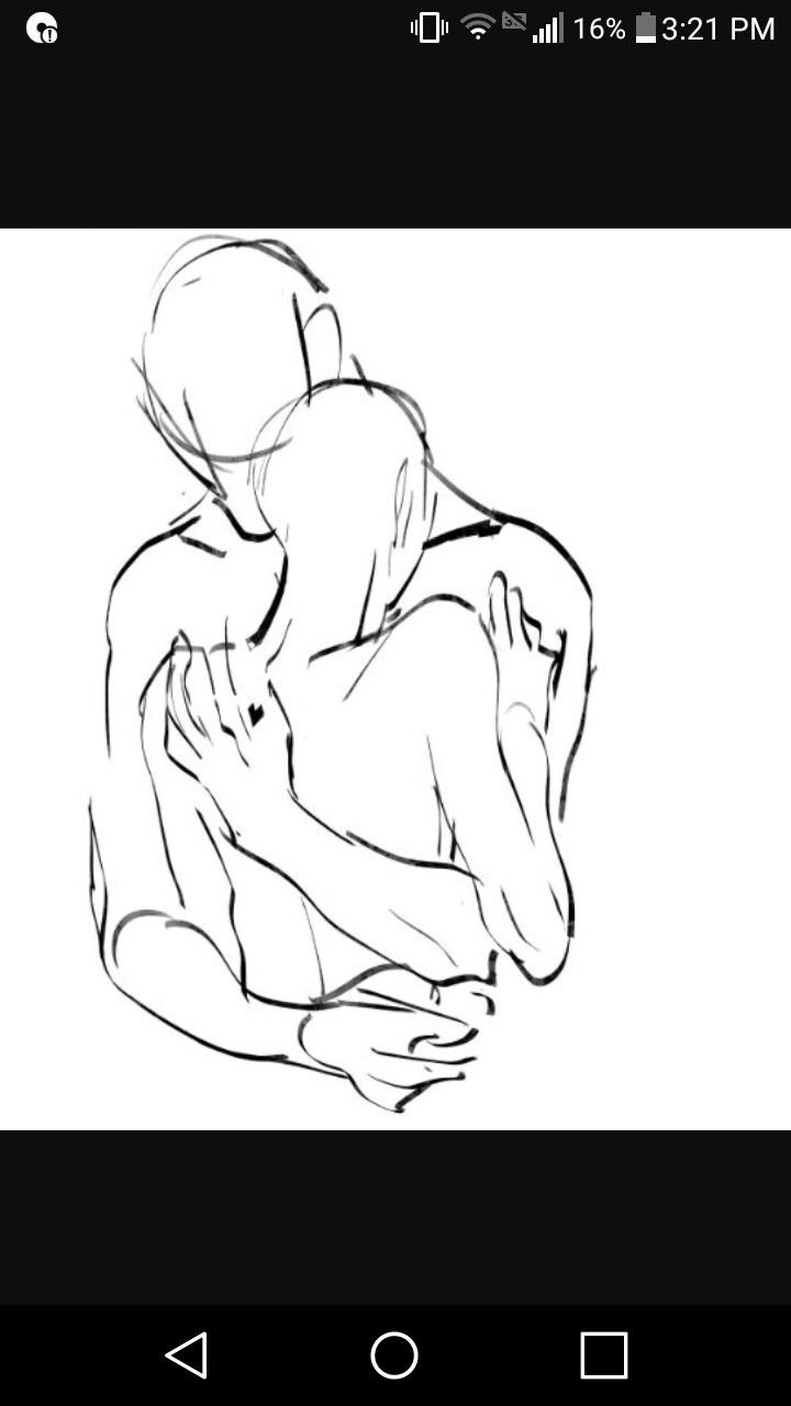 Позы для рисования объятия