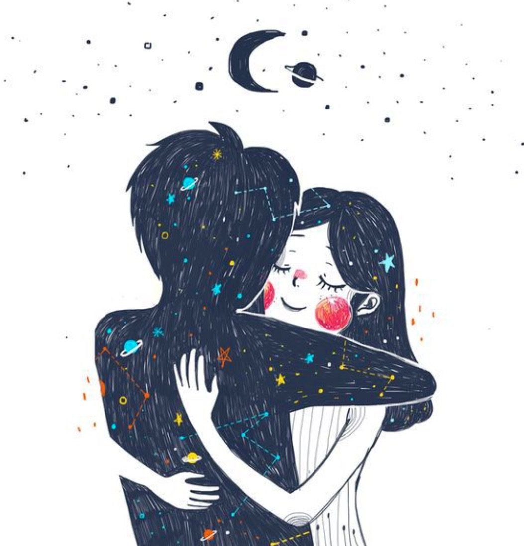 Обнимашки милые иллюстрации