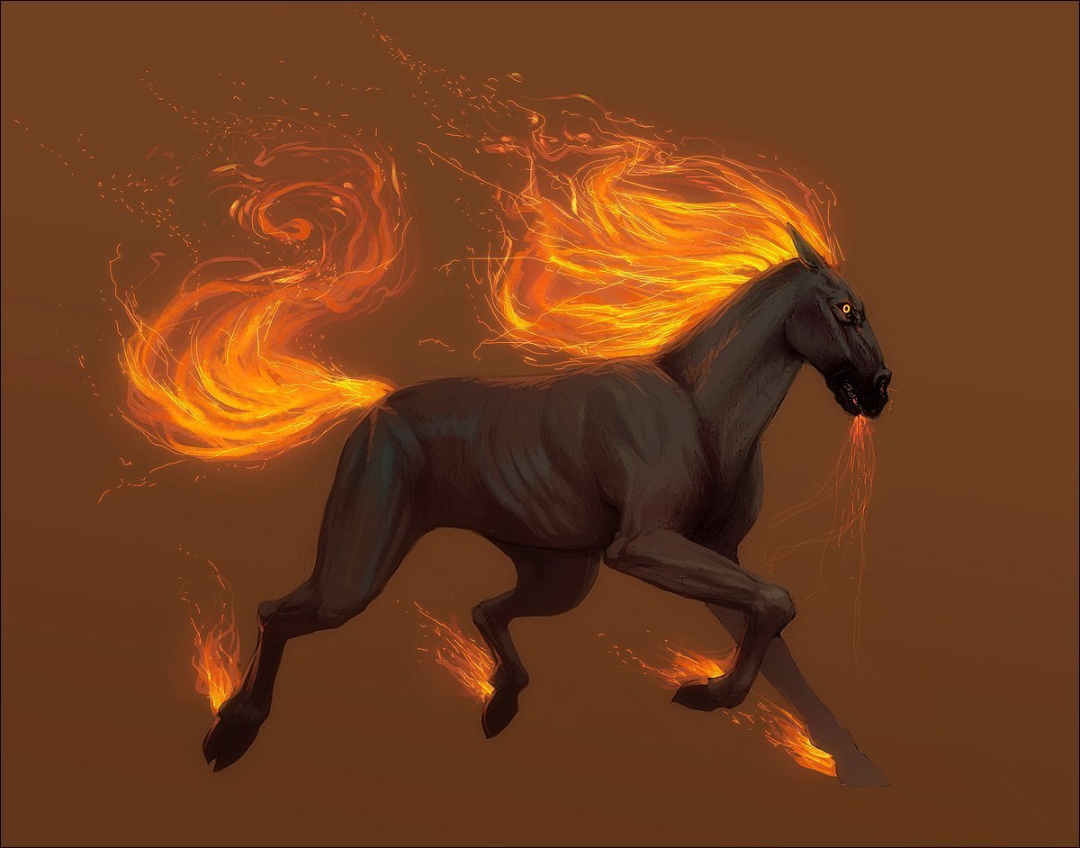Огненная лошадь картинки