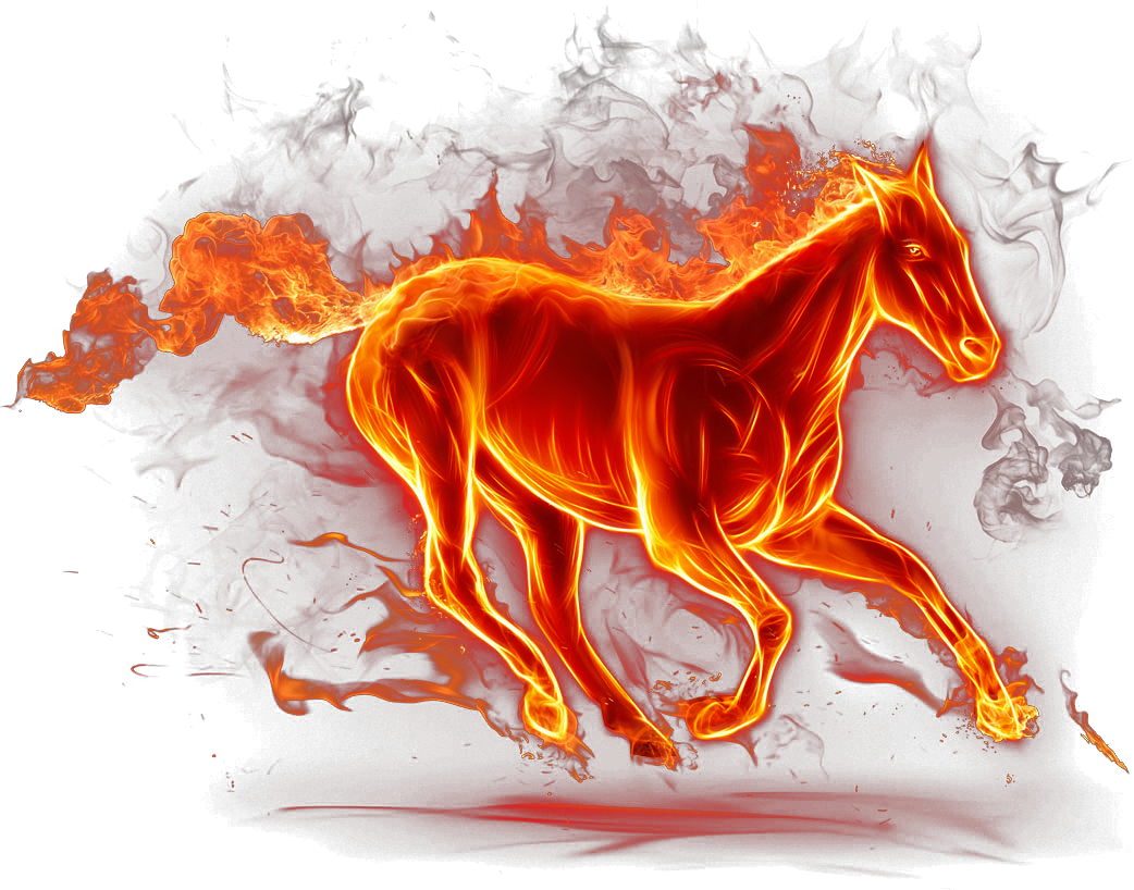 Красная Огненная лошадь
