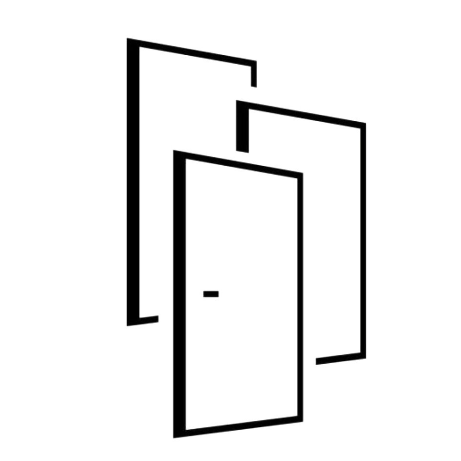 Логотип дверь вектор