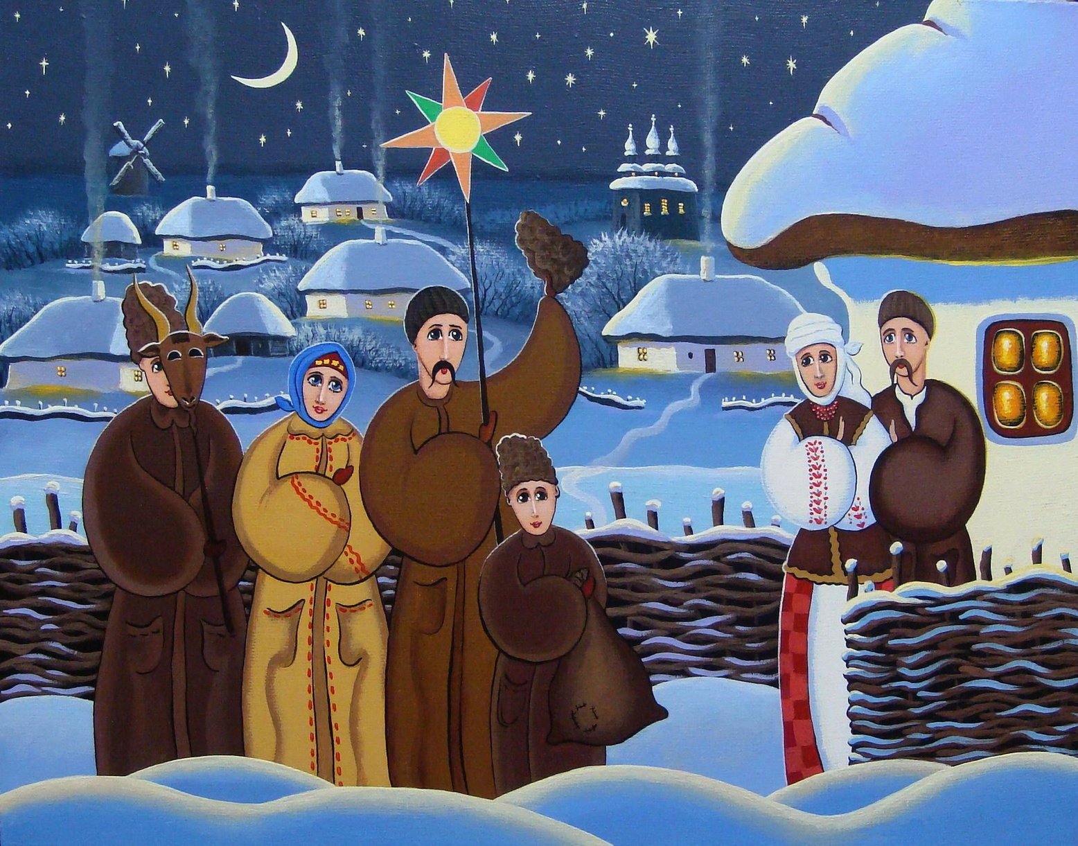 Ночь перед рождеством альбом. Украинские колядки. Ночь перед Рождеством колядки. Коляда картина. Ночь перед Рождеством Святки.